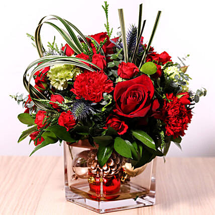 Decorative Xmas Floral Vase: Christmas Gifts