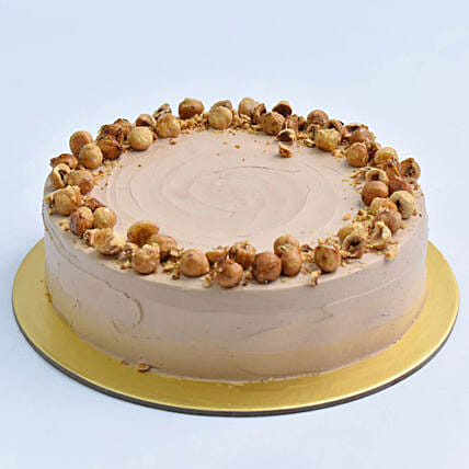 Delicious Chocolate Hazelnut Eggless Cake: 