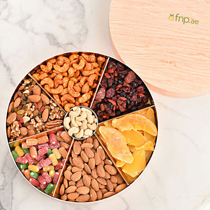 Dry Fruit In Round Box: Snacks and Bakery Items