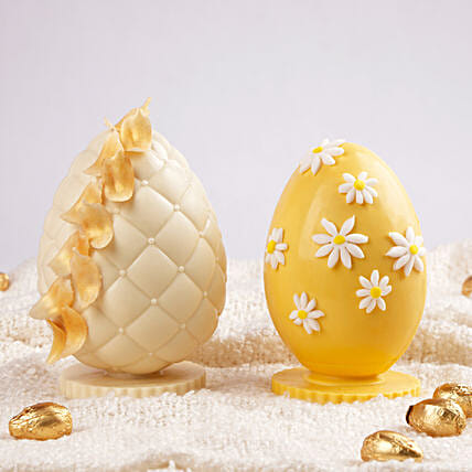 Easter 2 Pcs Designer Eggs: Easter Chocolates