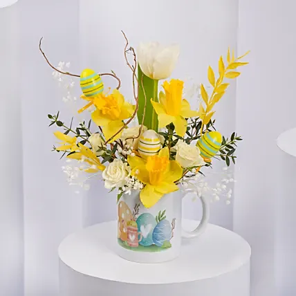 Easter Daffodils In A Mug: Easter Gifts 