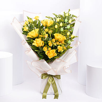 Easter Yellow Bloom Bouquet: Easter Flowers 