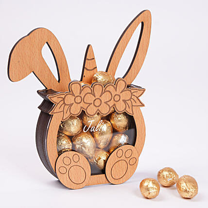 Eggcellent Easter Personalised Bunny Chocolate Box: Easter Chocolates