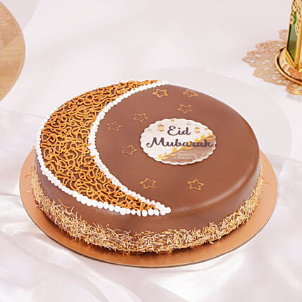 Eid Special Dubai Chocolate Cake: Eid Mubarak Cake