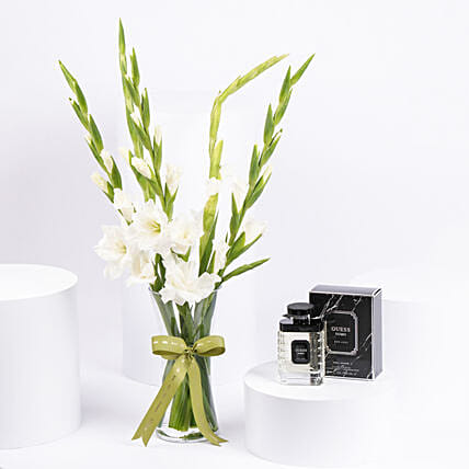 Elegant Bloom & Guess Uomo Edt Gift For Men: Guess Perfumes