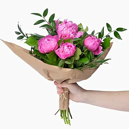 Elegant Pink Peonies Bouquet: Flower Shop
