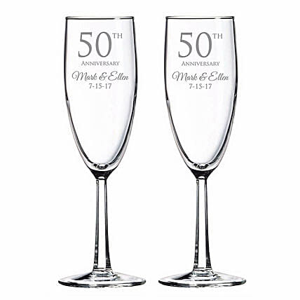 Engraved Anniversary Special Wine Glass: 