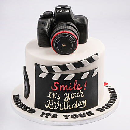 Fondant Camera Cake 2.5 kg: Gifts for Brother
