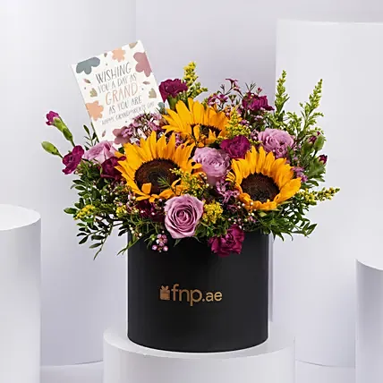Grandparents Day Wishes Flowers Box: Grandparents Day Gifts