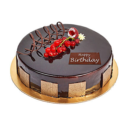 Half Kg Eggless Chocolate Truffle Cake For Birthday: Cakes for Boyfriend