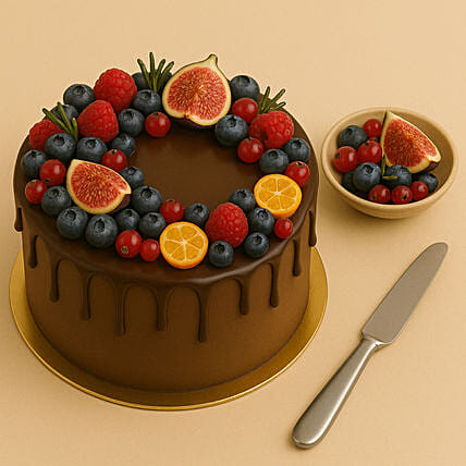 Fruity Choco Cake: Birthday Cake for Father