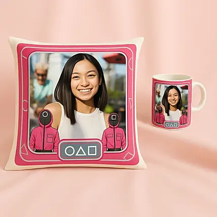 Game Ready Personalised Cushion and Mug: Birthday Mugs