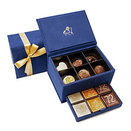 Godiva Chocolates Royal Gift Box Blue: Business Gifts