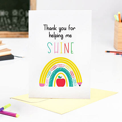Greeting Card For Teacher: Teachers Day Gifts