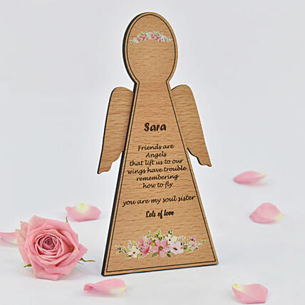 Guardian angel Table Top: Personalised Birthday Gifts for Her