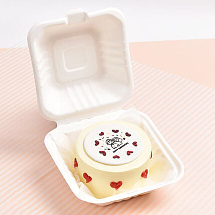 Happy Anniversary Mono Choco Cake: 