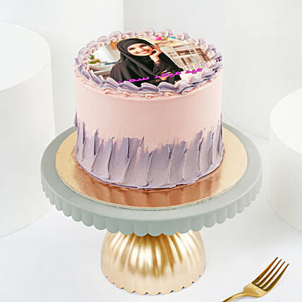 كيك عيد ميلاد مخصص بالصورة أرجواني: كيكات أعياد ميلاد بالشوكولاته