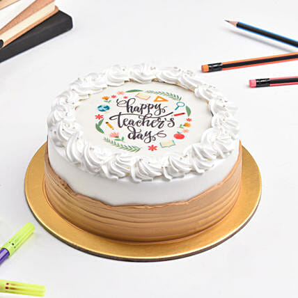 Happy Teachers Day Chocolate Cake: Teachers Day Gifts