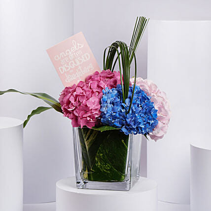 Hydrangeas Arrangement For Daughter: 