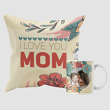 I Love You Mom Mug And Cushion Combo: Mothers Day Cushions