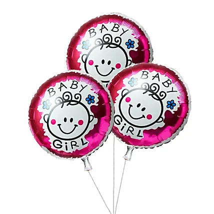 Its A Girl Foil Balloons: New Born Baby Gifts