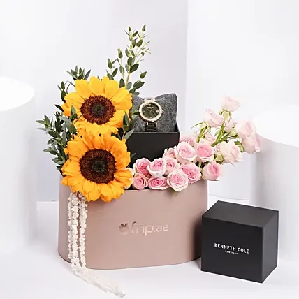 Kenneth Cole New York Crystalized Mother Of Pearl Watch For Her: Kenneth Cole Watches