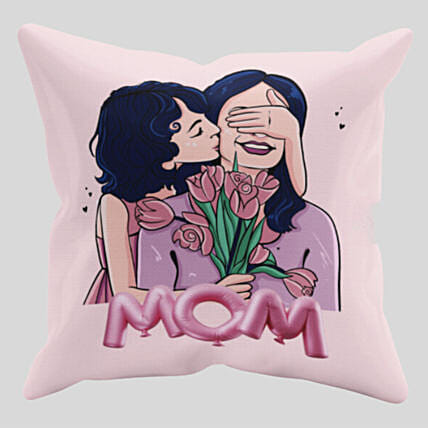 Kisses For Mom Cushion: Mothers Day Cushions
