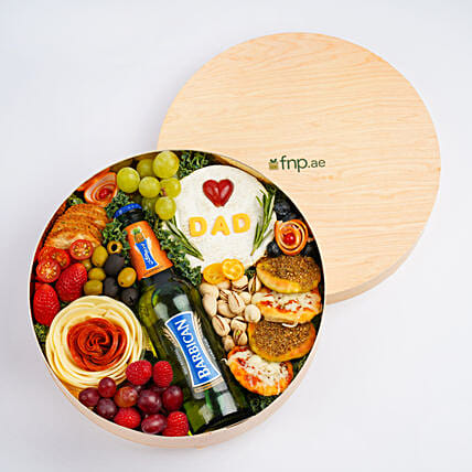 Love Dad Cheese Box With Barbican: Father's Day Gifts