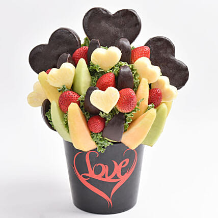 Love Fruit Arrangement: Food Gifts 
