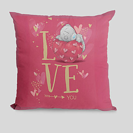 Love You Pink Cushion: Valentines Day Cushions