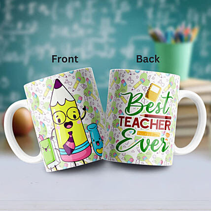 Love You Teacher Pre Printed Mug: Gifts for Teacher