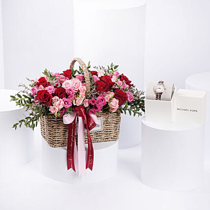 Michael Kors Lauryn Rose Gold Watch For Her: Michael Kors Watches