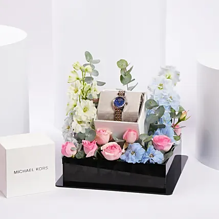 Michael Kors Womens Watch Floral Gift Tray: Michael Kors Watches