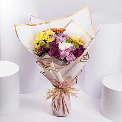 Mix Chrysanthemums Bouquet: Chrysanthemum Flowers Bouquets