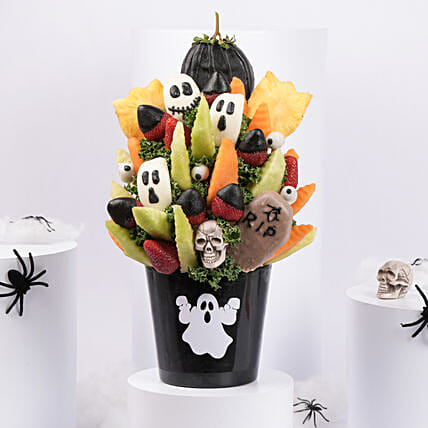 Monster Mallow Fruit Bites: Halloween Chocolate