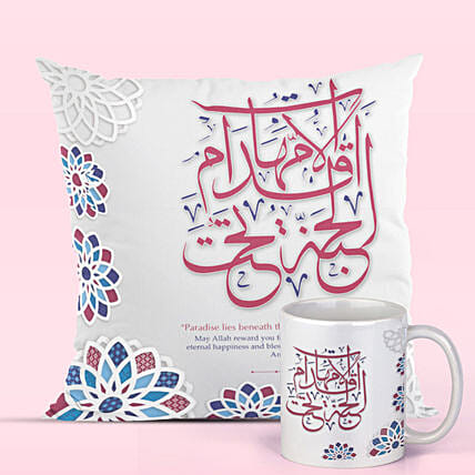 Mothers day Special Mug And Cushion Combo: Personalised Mother's Day Gifts