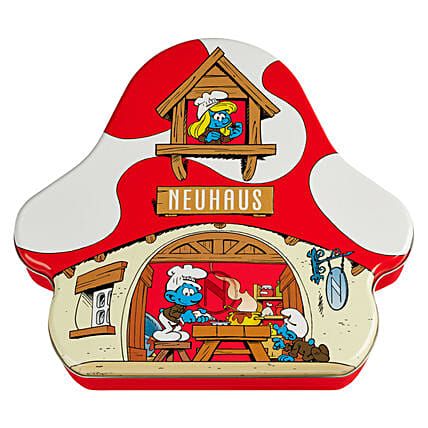 Neuhaus Smurf Tin Mushroom House: Daughters Day Gifts