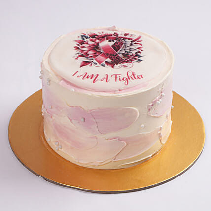 Never Give Up Cake: Breast Cancer Gifts