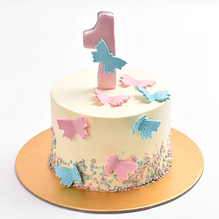 كيكة شوكولاتة عيد ميلاد رقم 1 حجم واحد كيلو: كيك عيد ميلاد اول سنة