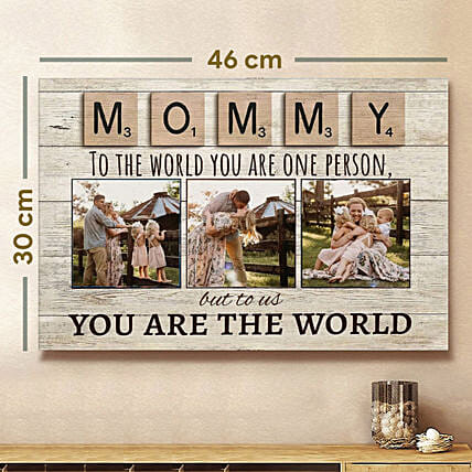 Personalised Canvas Photo Frame For MOM: Personalised Mother's Day Gifts