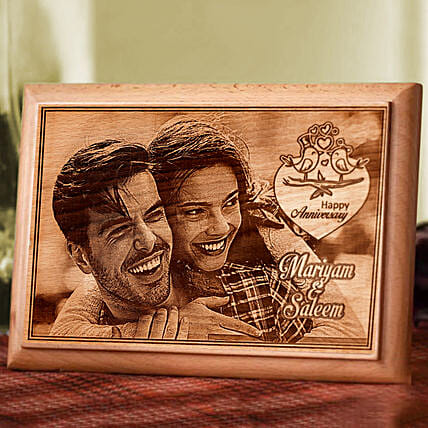 Personalised Anniversary Photo Plaque: Anniversary Gift For Husband