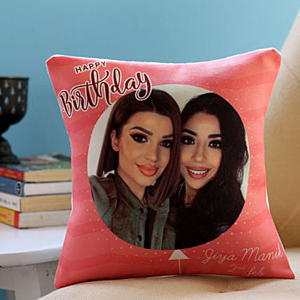 Personalised Pink Birthday Cushion: Personalised Cushions