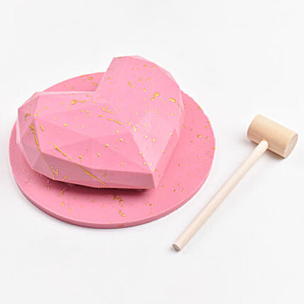 Pink Heart Shape Pinata Chocolate: Gifts for Womens Day