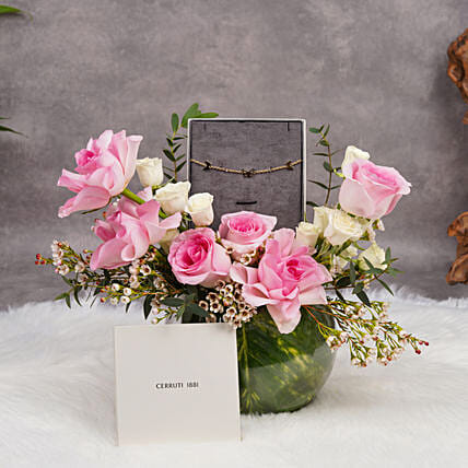 ورود بينك مع سوار مزين من شيروتي: هدايا مجوهرات أون لاين 