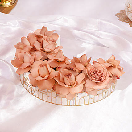 Ramadan Crescent Flower Arrangement: Ramadan Flowers 