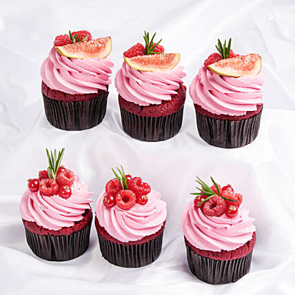 Red Velvet Cupcakes-6pcs: Cakes for Her