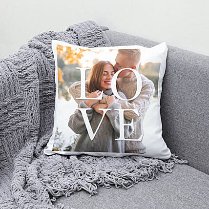 Shadow of Love Personalised Cushion: Personalized Gifts Delivery in 1 Hour