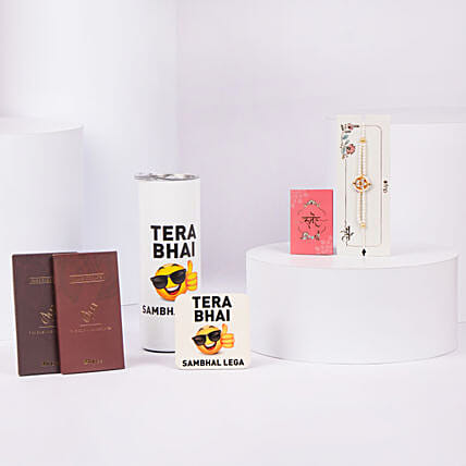 Sips and Sweets Rakhi Combo: Raksha Bandhan Personalised Gifts