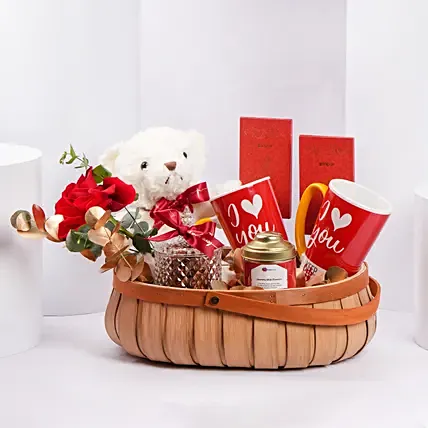 Snuggle N Sip Hamper: Anniversary Hampers