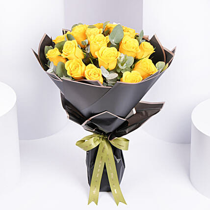 Sunshine 20 Yellow Roses Bouquet: Yellow Rose Bouquets
